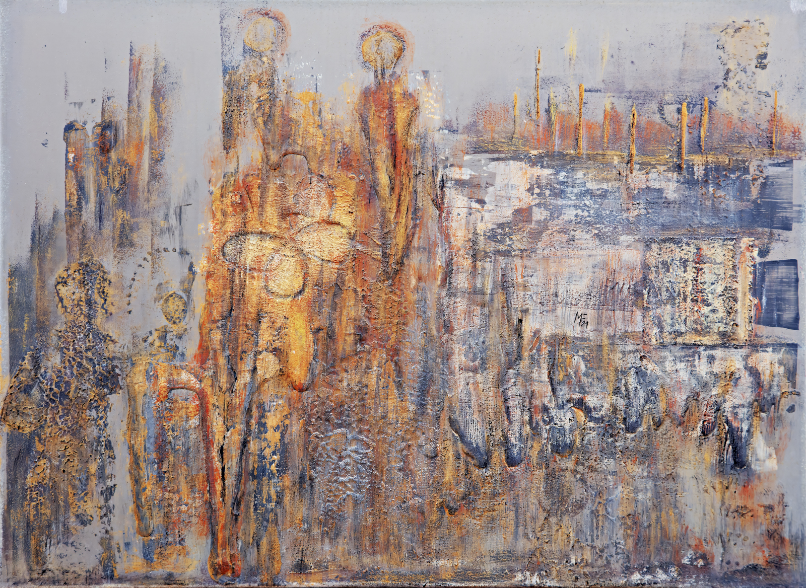 Echo der Silhouetten 100 x 80 cm