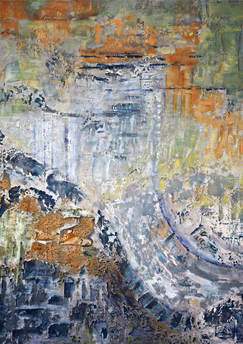 Zwischen Flut  und Erinnerung 80 x 100 cm